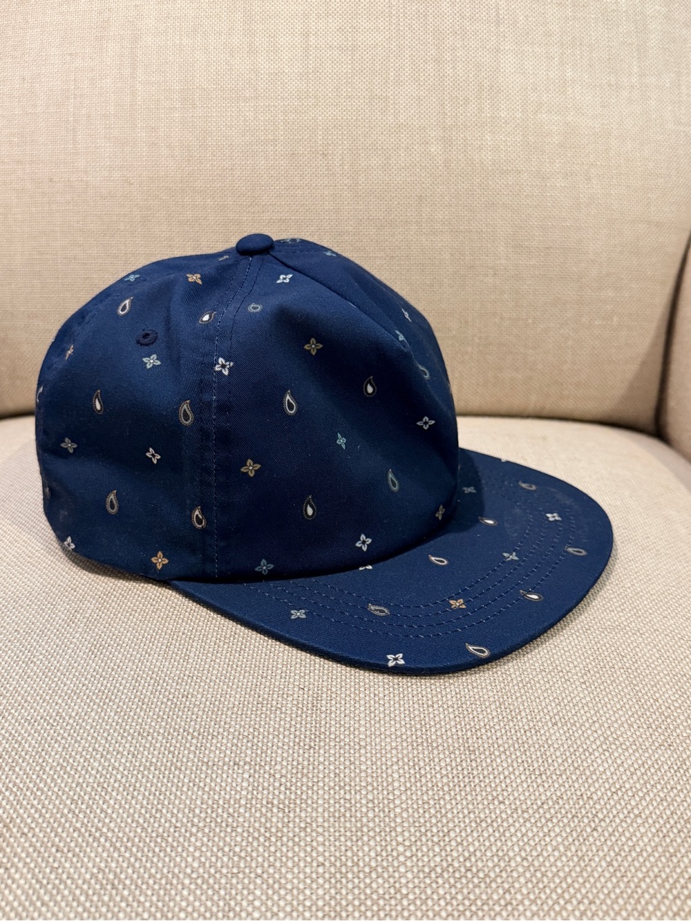 Billabong Navy Micro Paisley 6-Panel Cap